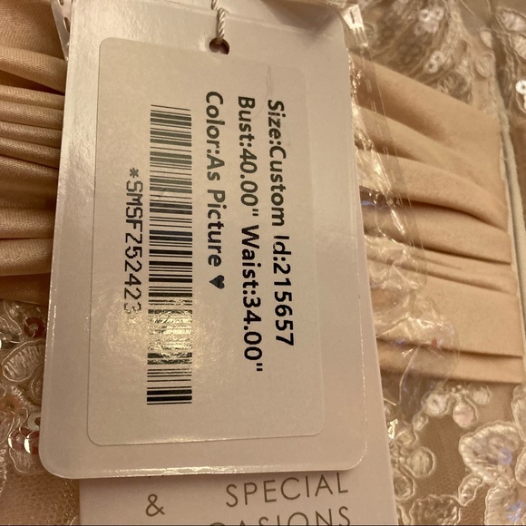 Beautiful special occasion or wedding  style dress. NWT by JJ’s House - Picture 5 of 7